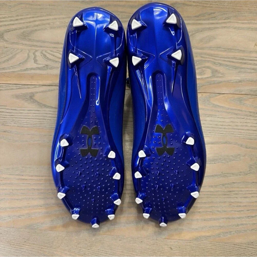 Mens 11 Under Armour Highlight MC 2.0 INTELLIKNIT Football Cleats Royal 3027304